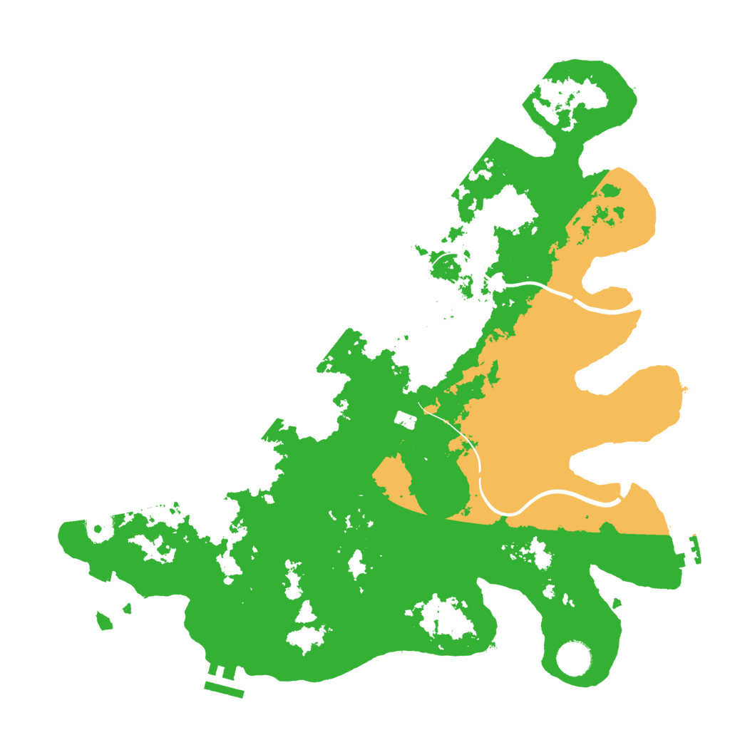 Biome Rust Map: Procedural Map, Size: 3700, Seed: 721421