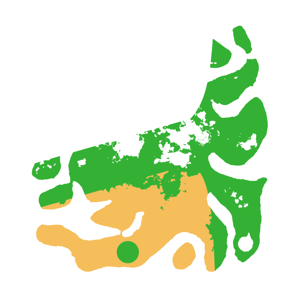 Biome Rust Map: Barren, Size: 3500, Seed: 6402857