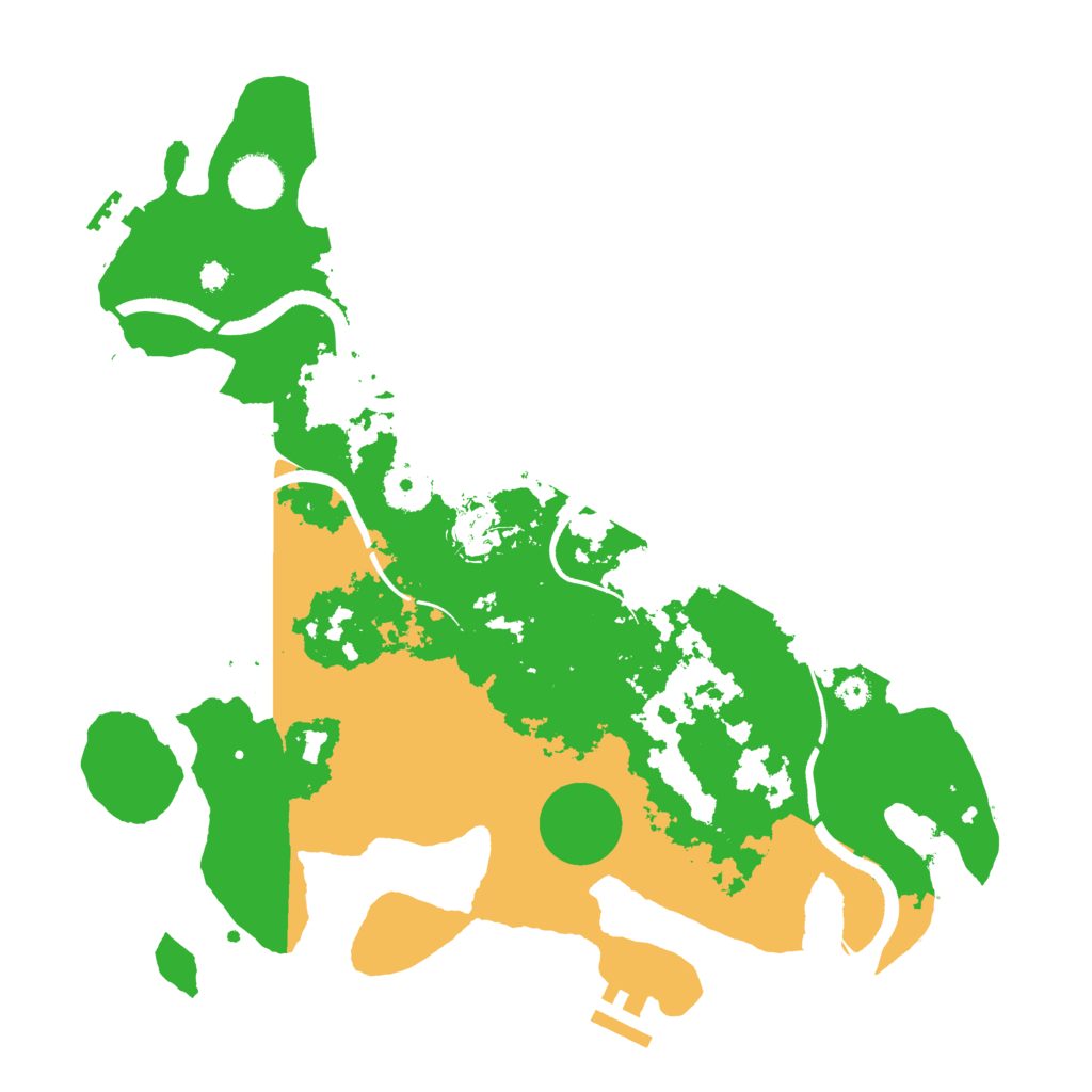 Biome Rust Map: Procedural Map, Size: 3500, Seed: 3641499