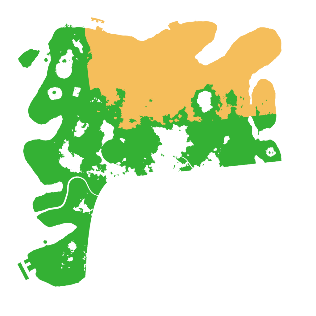 Biome Rust Map: Procedural Map, Size: 3500, Seed: 3249782