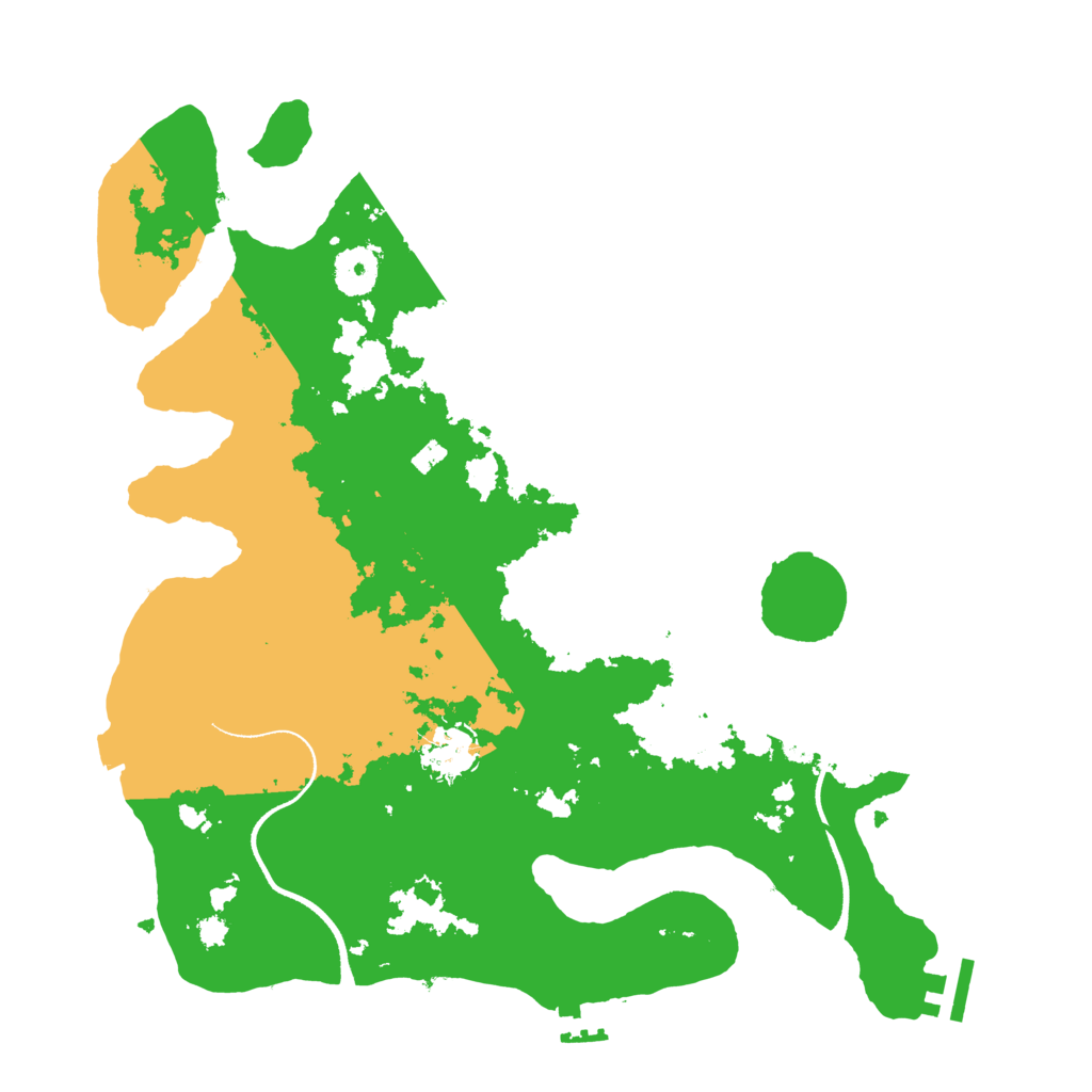 Biome Rust Map: Procedural Map, Size: 3500, Seed: 3999409