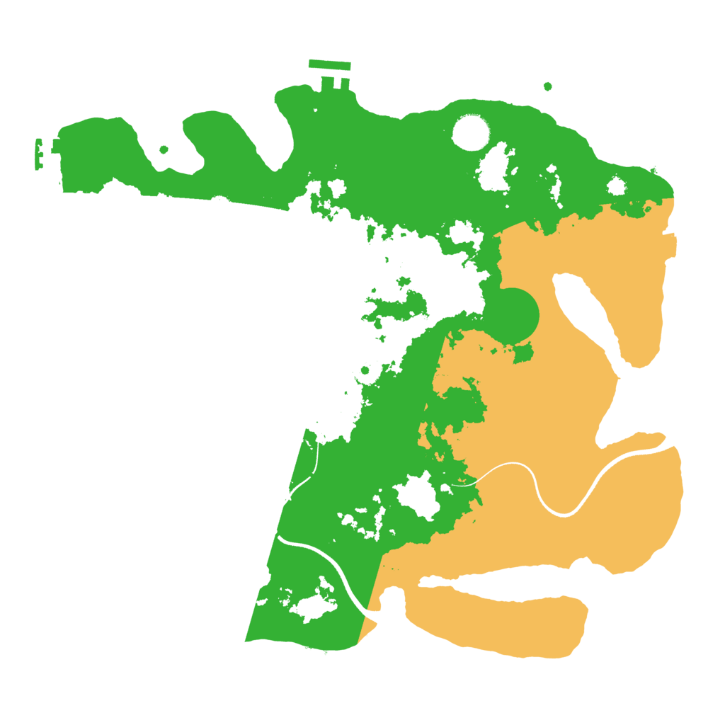 Biome Rust Map: Procedural Map, Size: 3500, Seed: 2238147