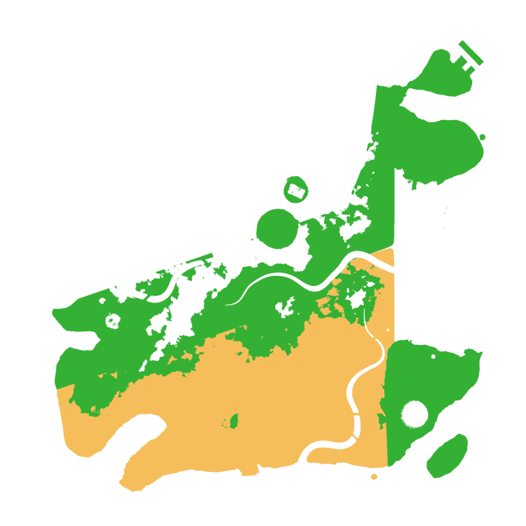 Biome Rust Map: Procedural Map, Size: 3500, Seed: 4587835