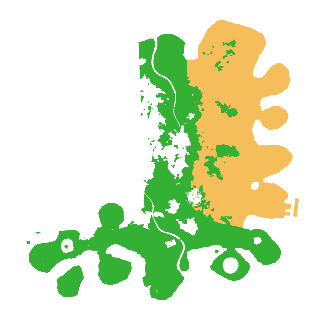 Biome Rust Map: Procedural Map, Size: 3500, Seed: 4063668