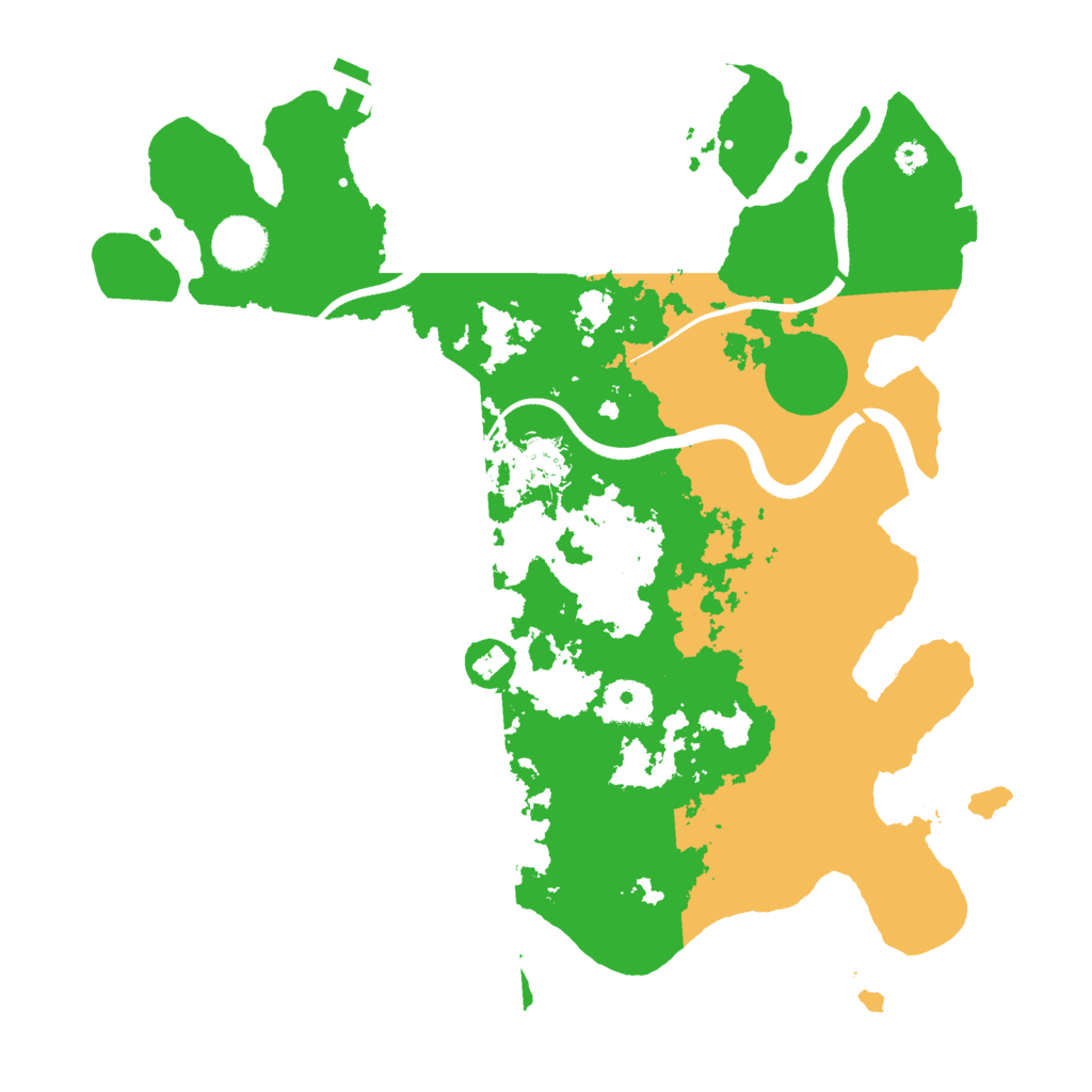 Biome Rust Map: Procedural Map, Size: 3500, Seed: 626609