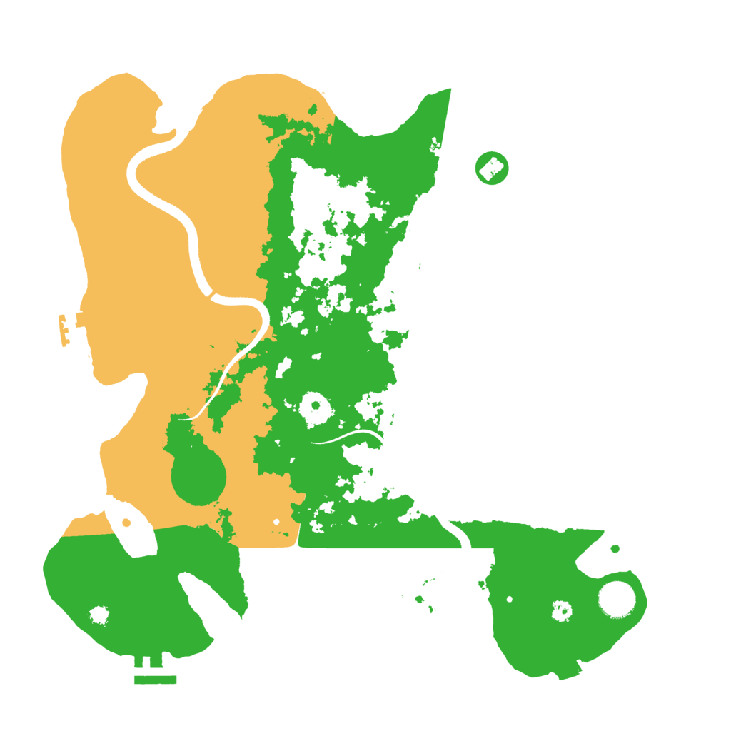 Biome Rust Map: Procedural Map, Size: 3500, Seed: 1832784
