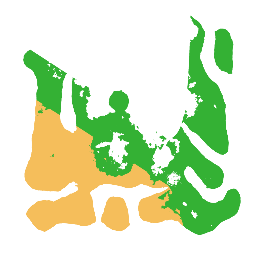 Biome Rust Map: Barren, Size: 3500, Seed: 711618