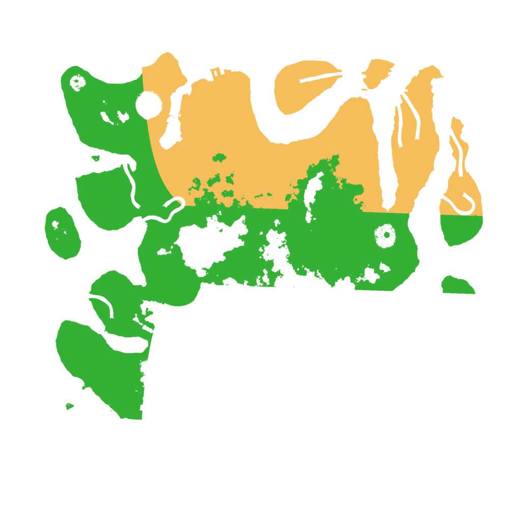 Biome Rust Map: Procedural Map, Size: 3500, Seed: 492503