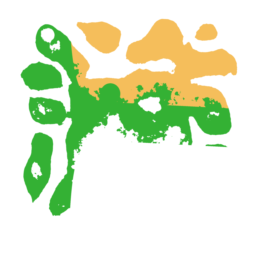 Biome Rust Map: Barren, Size: 3500, Seed: 1091152