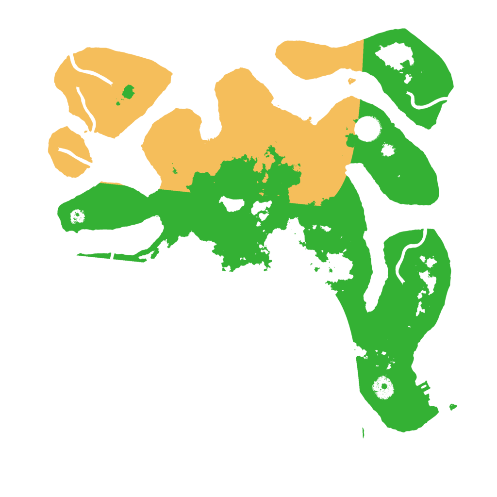 Biome Rust Map: Procedural Map, Size: 3500, Seed: 557741