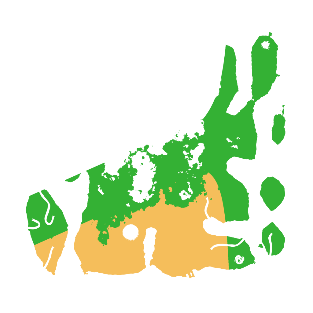 Biome Rust Map: Procedural Map, Size: 3500, Seed: 4494736