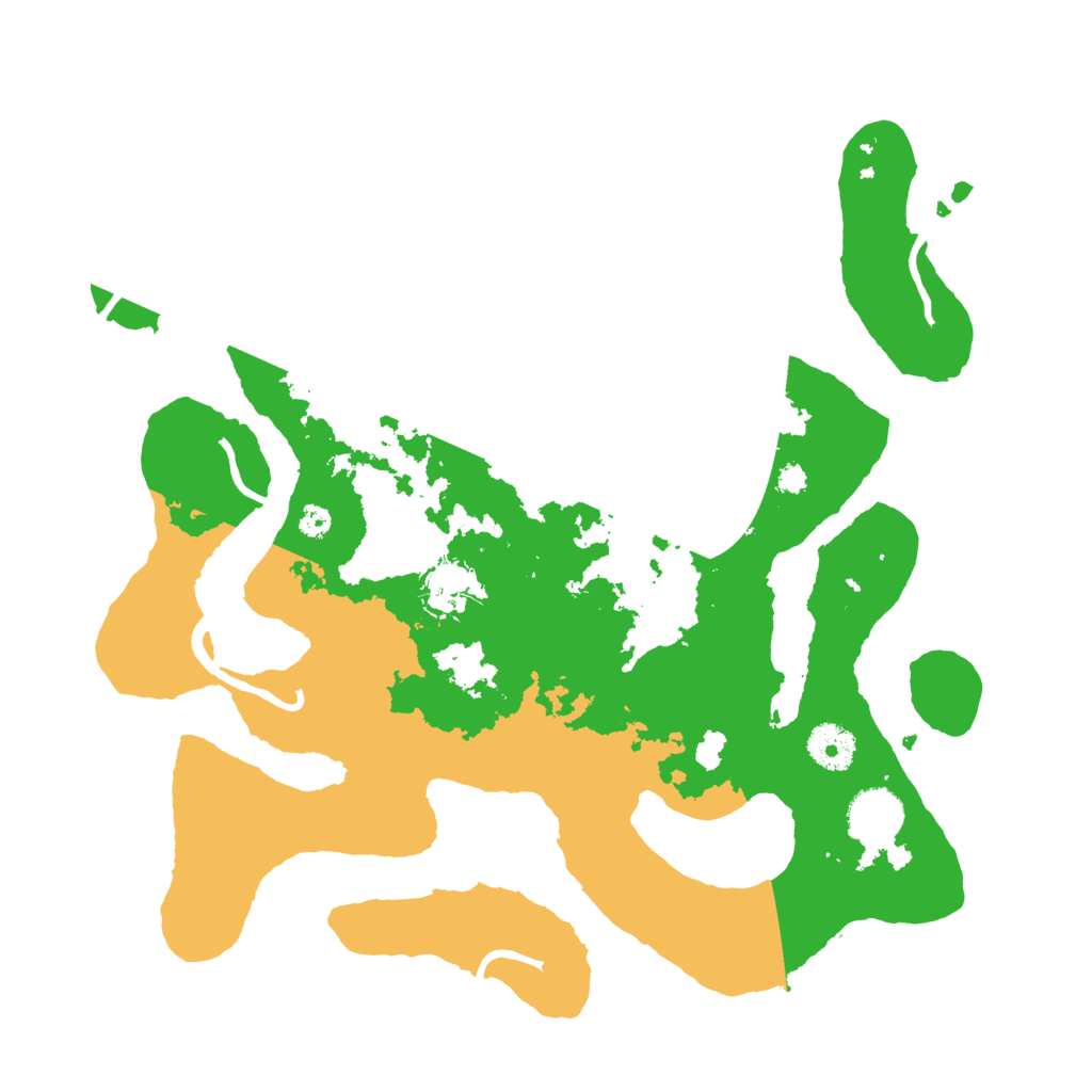 Biome Rust Map: Procedural Map, Size: 3500, Seed: 4382564
