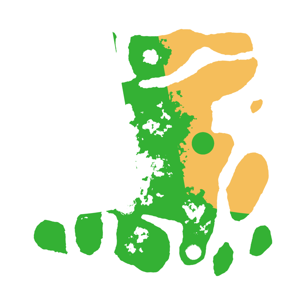 Biome Rust Map: Barren, Size: 3500, Seed: 593203