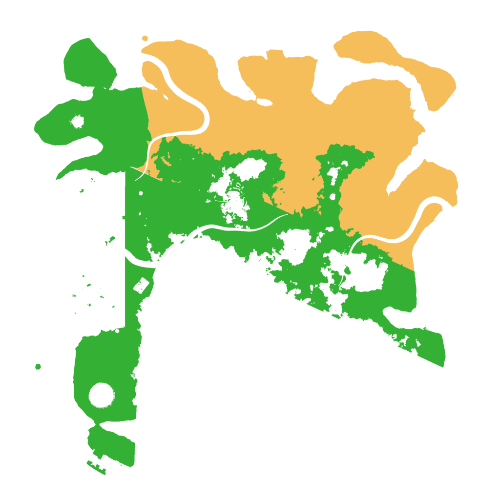 Biome Rust Map: Procedural Map, Size: 3500, Seed: 4719188