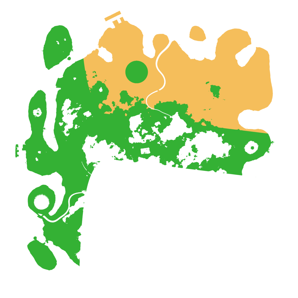 Biome Rust Map: Procedural Map, Size: 3500, Seed: 1842834