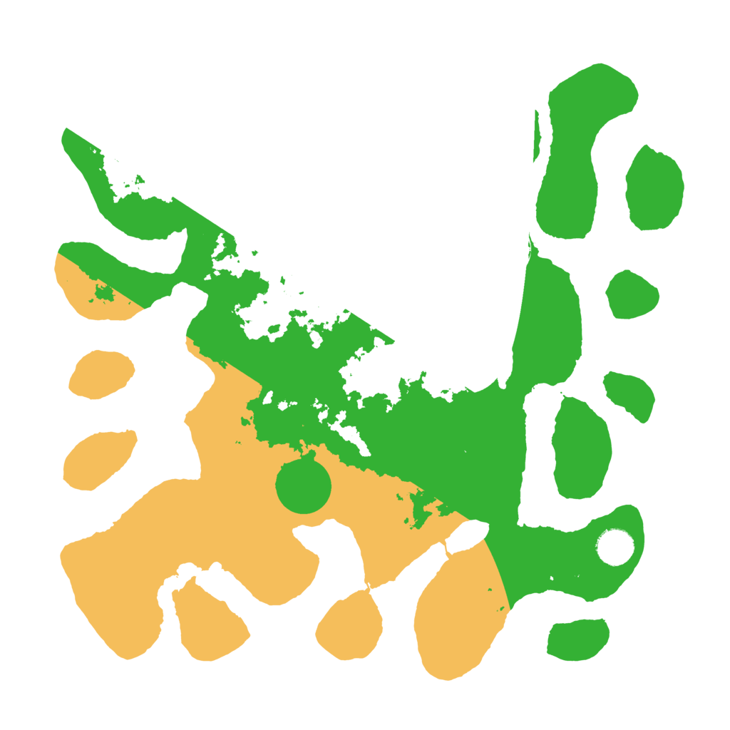 Biome Rust Map: Barren, Size: 3500, Seed: 3303502