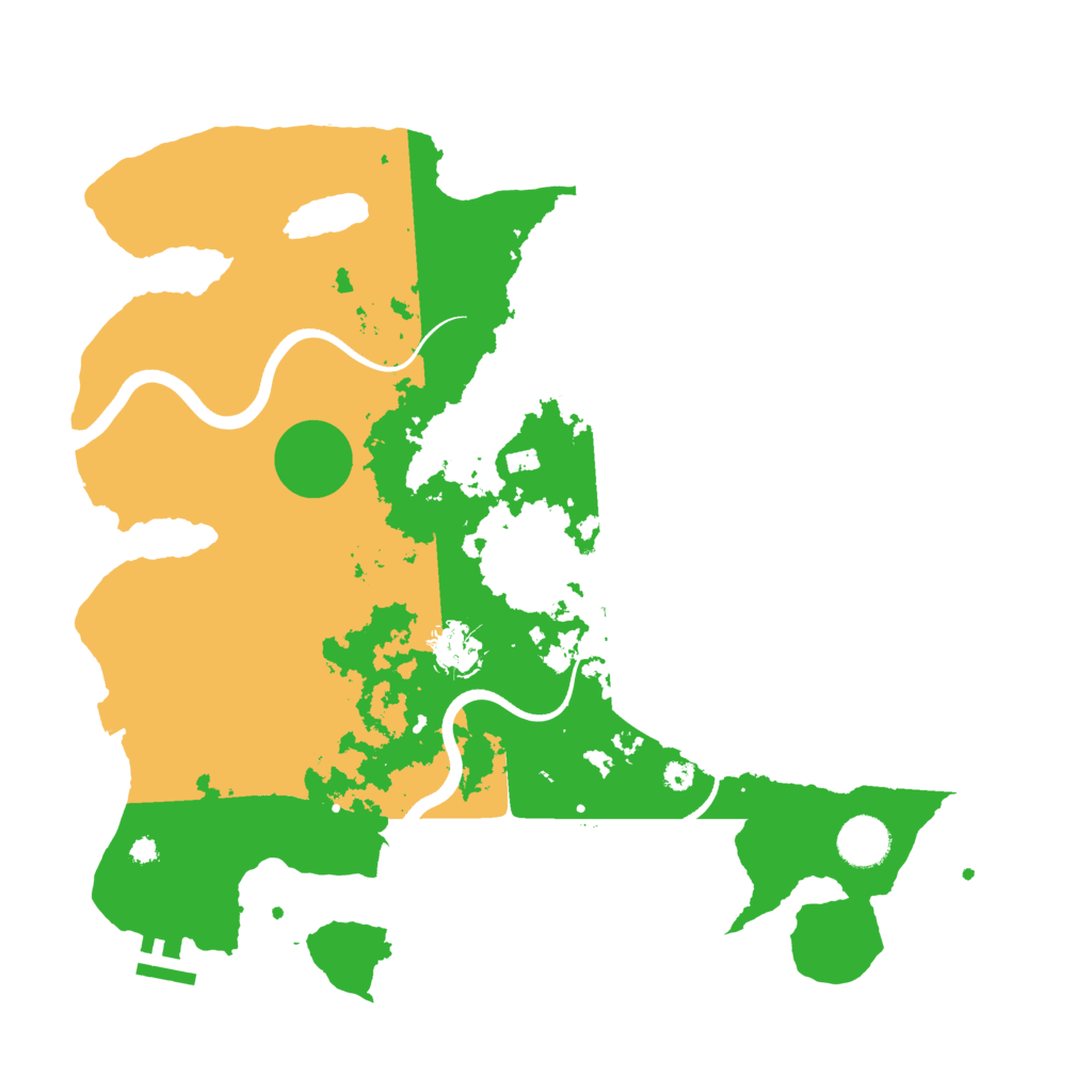 Biome Rust Map: Procedural Map, Size: 3700, Seed: 5049243