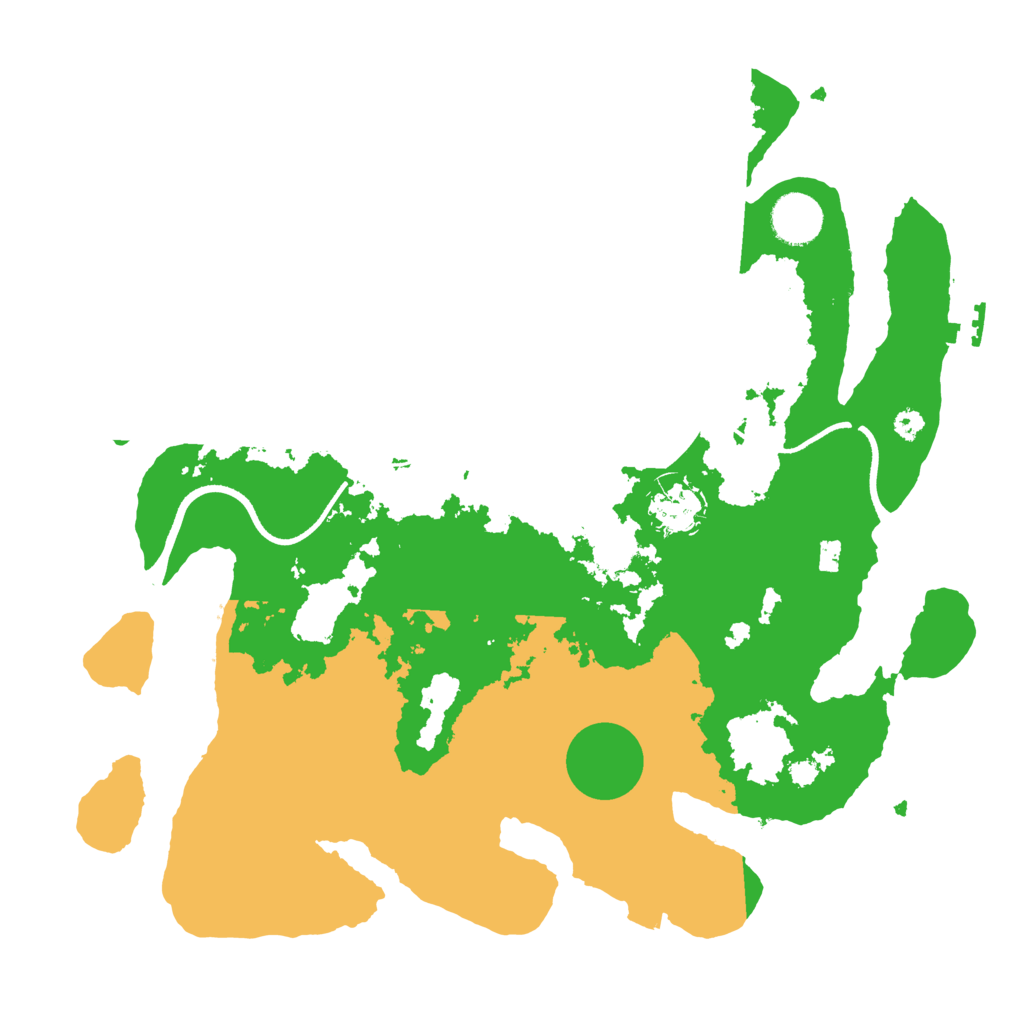 Biome Rust Map: Procedural Map, Size: 3500, Seed: 6430897