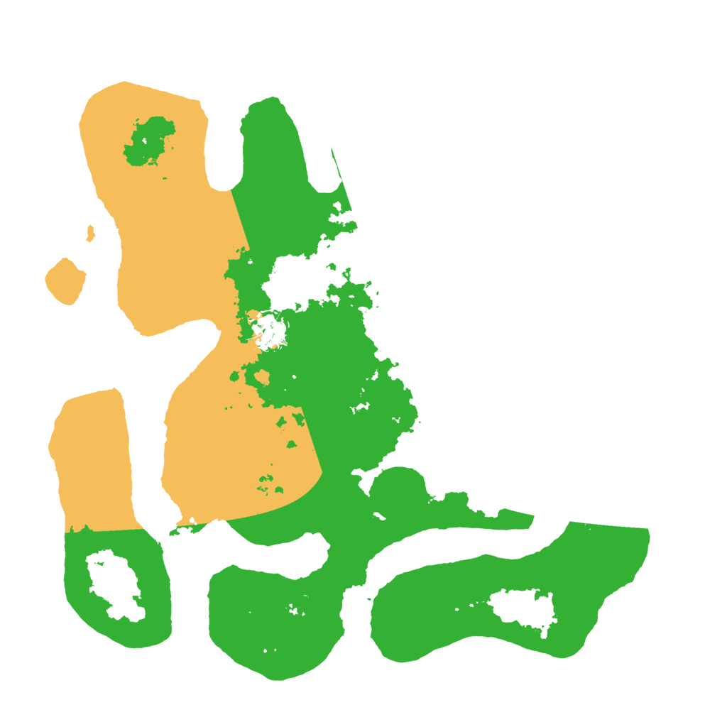 Biome Rust Map: Barren, Size: 3500, Seed: 4439497