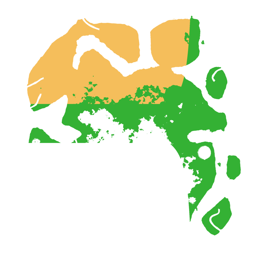 Biome Rust Map: Procedural Map, Size: 3500, Seed: 393344