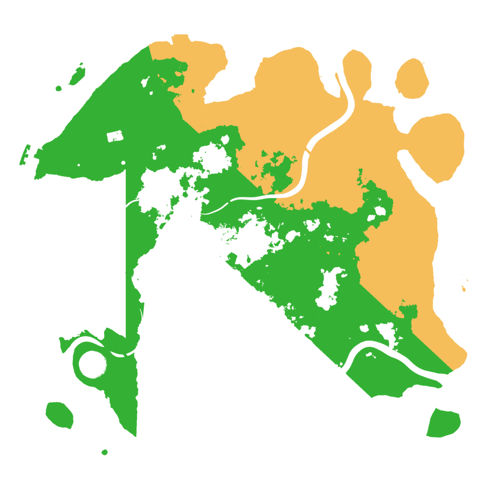 Biome Rust Map: Procedural Map, Size: 3500, Seed: 1377746