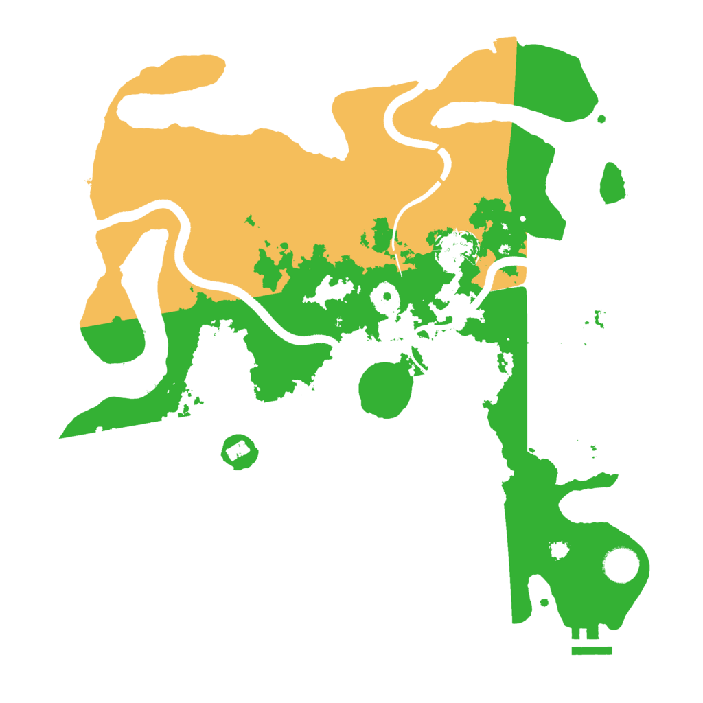 Biome Rust Map: Procedural Map, Size: 3500, Seed: 4945384