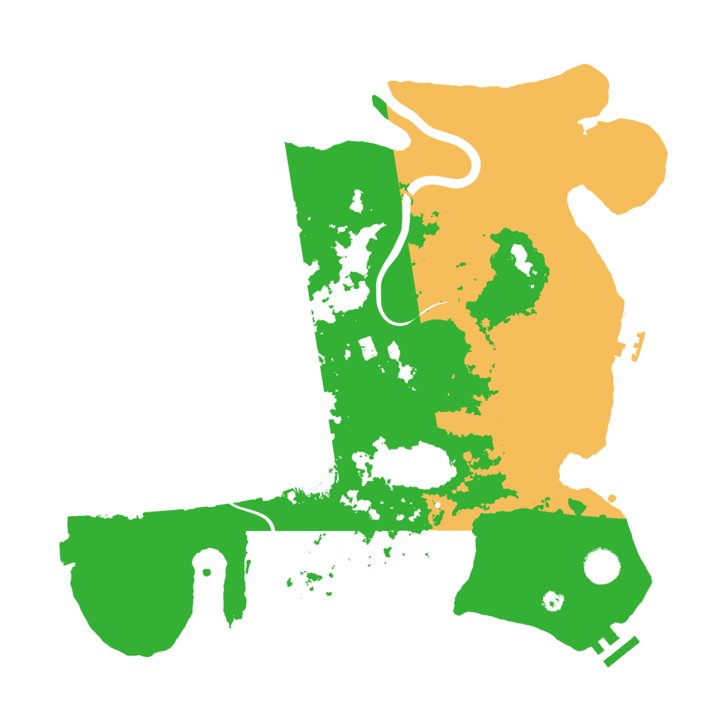 Biome Rust Map: Procedural Map, Size: 3500, Seed: 6067705