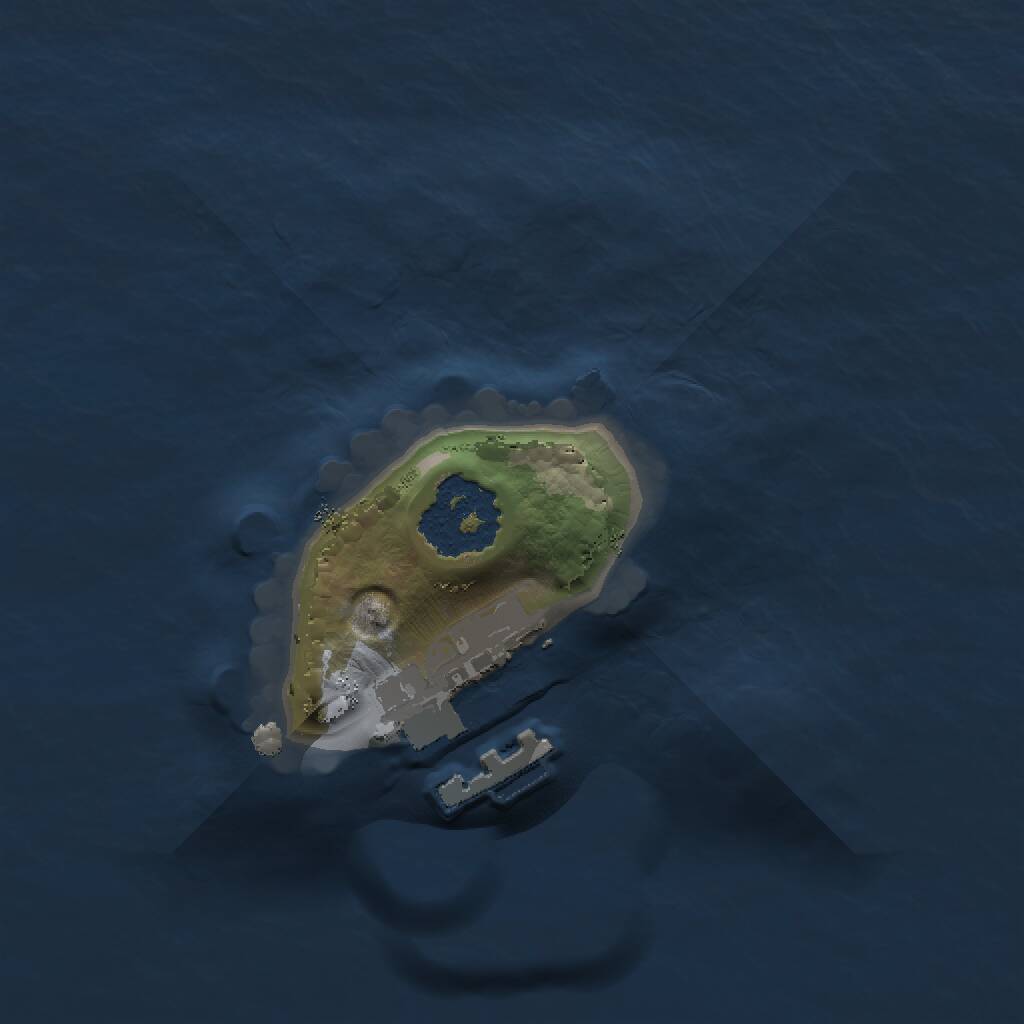 Rust Map: Procedural Map, Size: 1300, Seed: 1342, 2 Monuments