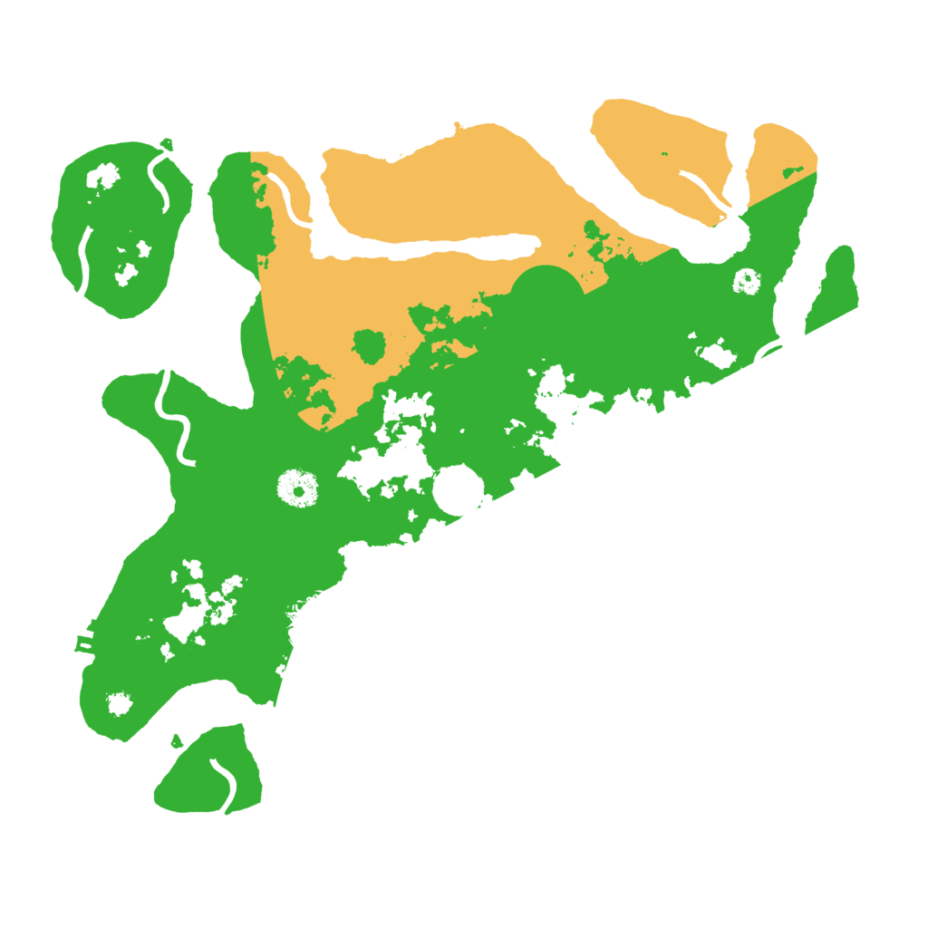 Biome Rust Map: Procedural Map, Size: 3500, Seed: 4293005