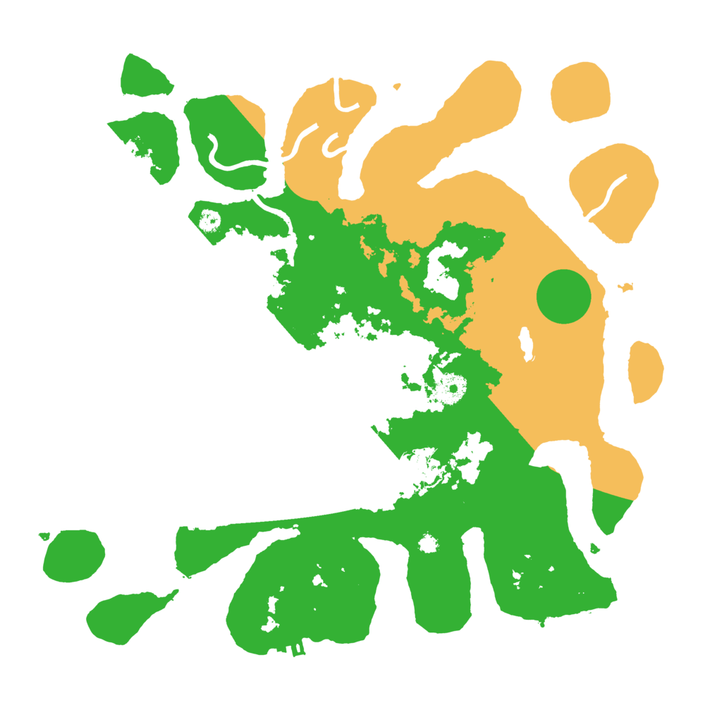 Biome Rust Map: Procedural Map, Size: 3500, Seed: 2558825