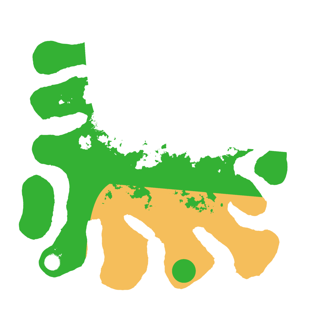 Biome Rust Map: Barren, Size: 3500, Seed: 4022249