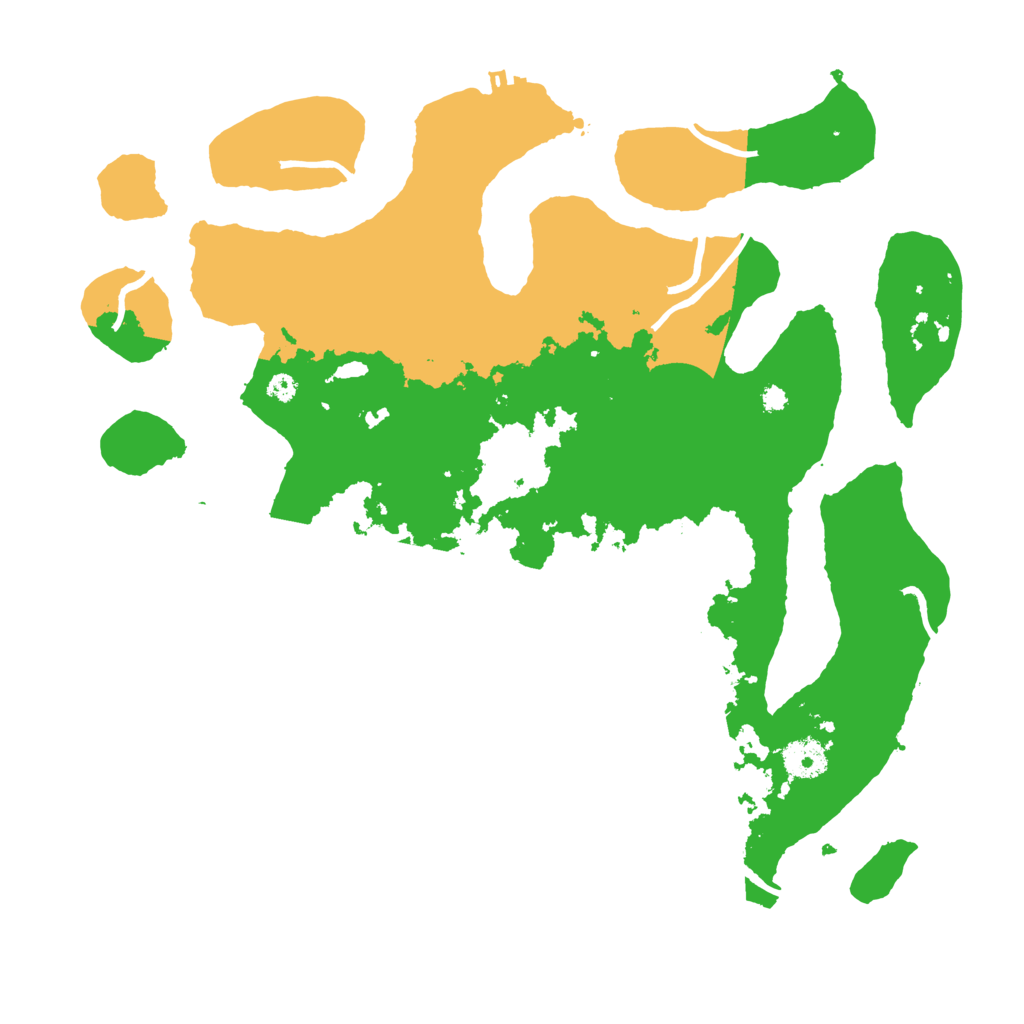 Biome Rust Map: Procedural Map, Size: 3700, Seed: 3718799