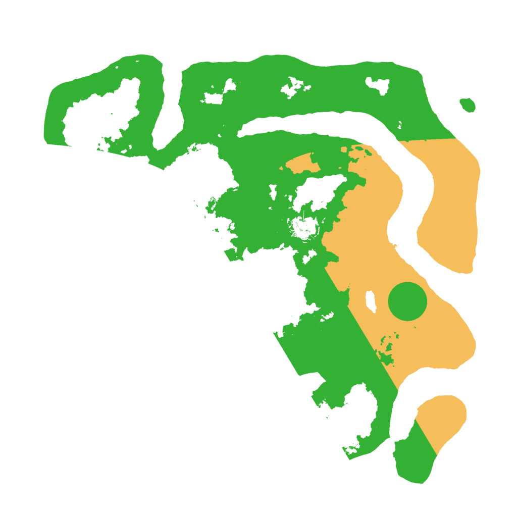 Biome Rust Map: Barren, Size: 3500, Seed: 5455691