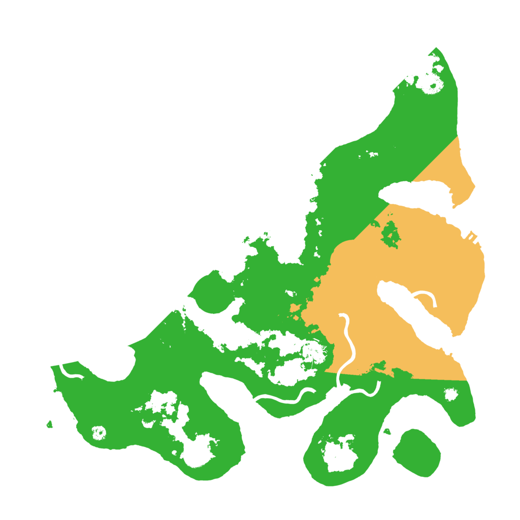 Biome Rust Map: Procedural Map, Size: 3700, Seed: 5898945