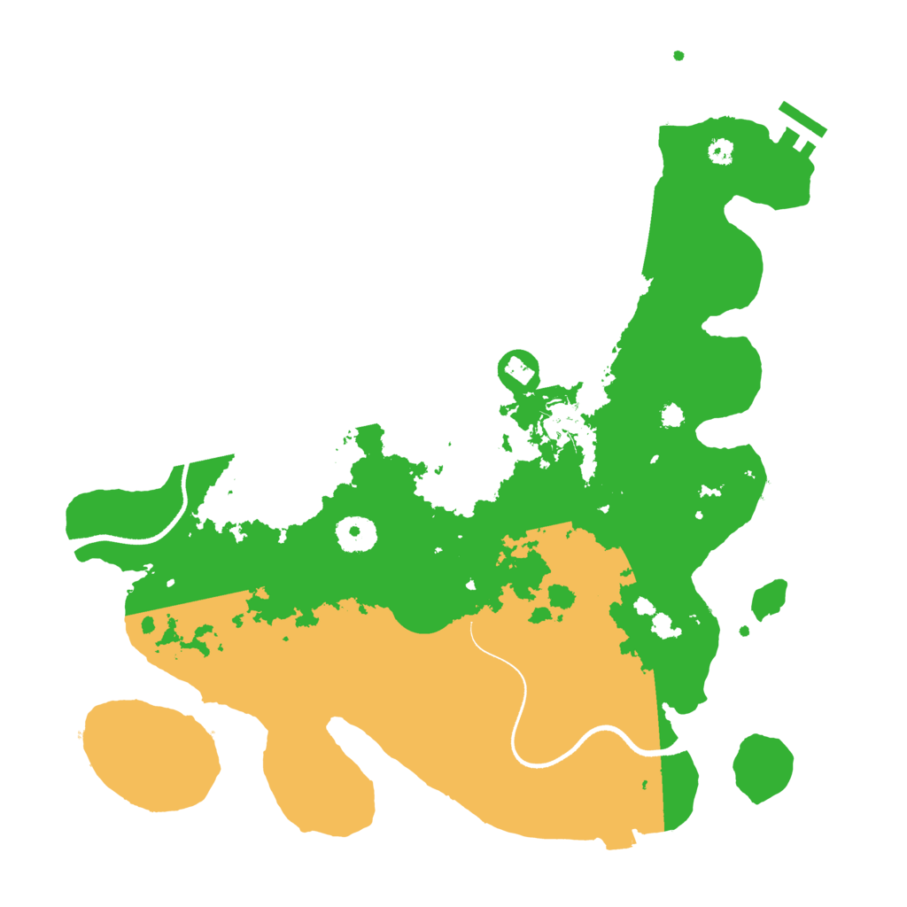 Biome Rust Map: Procedural Map, Size: 3500, Seed: 4711488