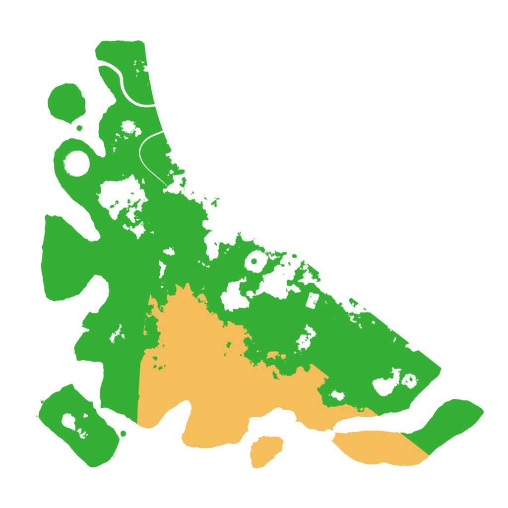 Biome Rust Map: Procedural Map, Size: 3500, Seed: 1058151