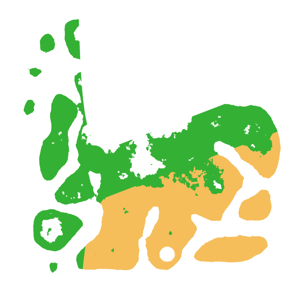 Biome Rust Map: Barren, Size: 3500, Seed: 145267