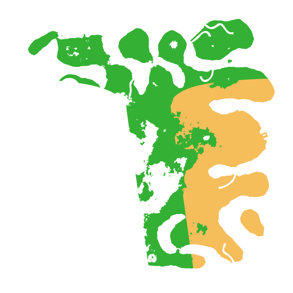 Biome Rust Map: Procedural Map, Size: 3500, Seed: 1179462