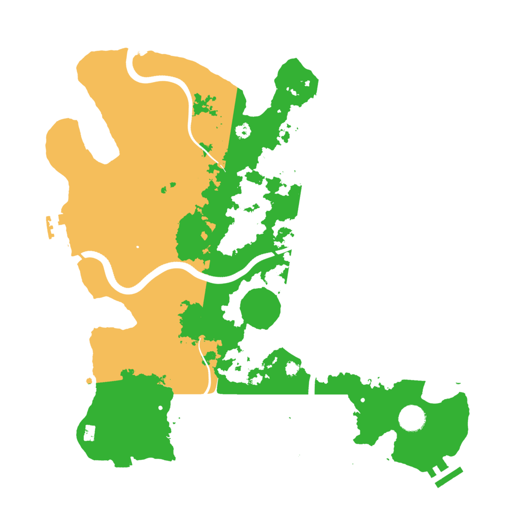 Biome Rust Map: Procedural Map, Size: 3500, Seed: 67853144