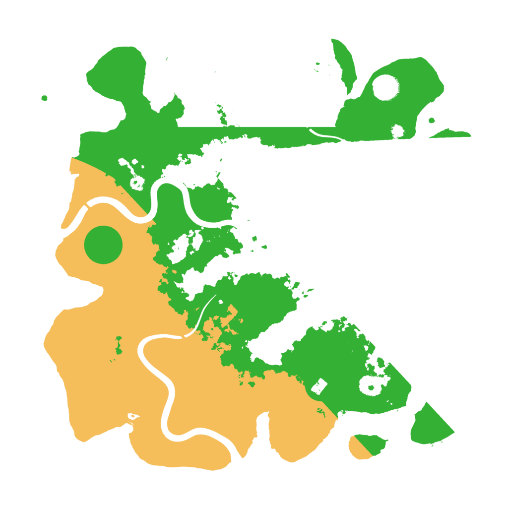 Biome Rust Map: Procedural Map, Size: 3500, Seed: 2277304