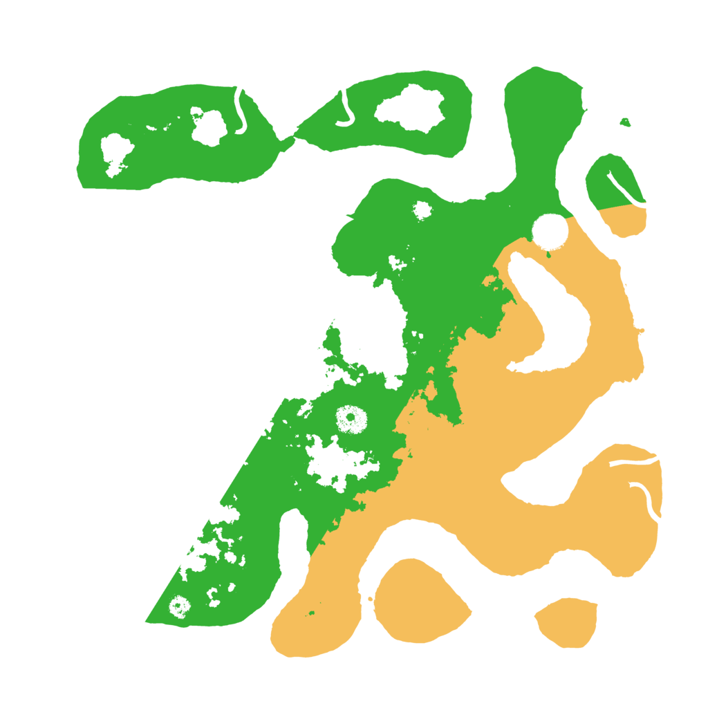 Biome Rust Map: Procedural Map, Size: 3500, Seed: 496784