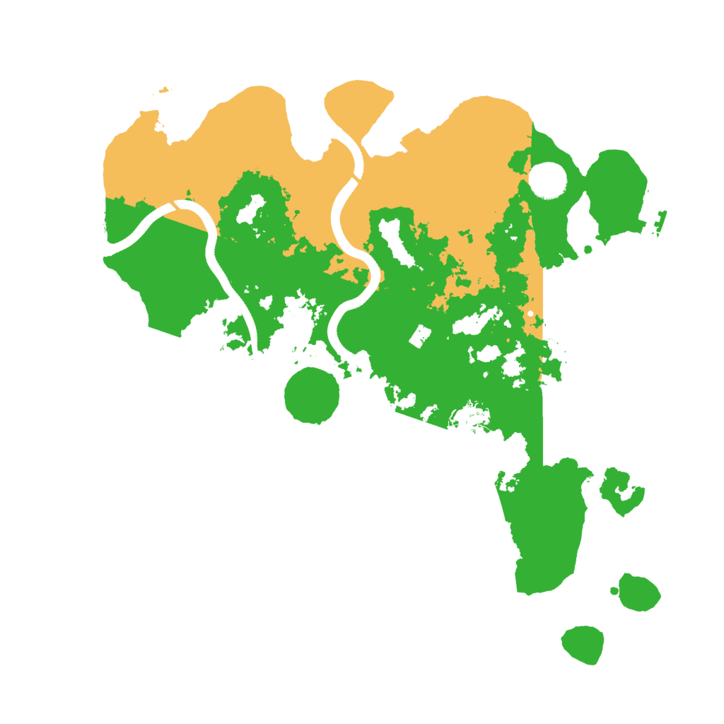 Biome Rust Map: Procedural Map, Size: 3500, Seed: 1983803