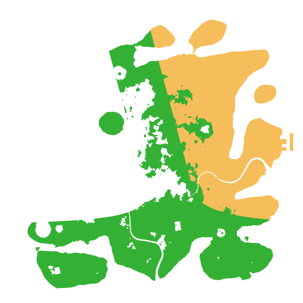 Biome Rust Map: Procedural Map, Size: 3500, Seed: 5719559