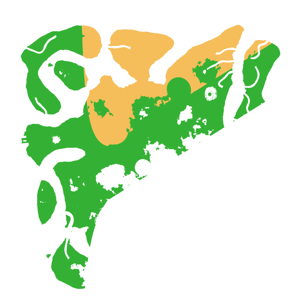 Biome Rust Map: Procedural Map, Size: 3500, Seed: 250773