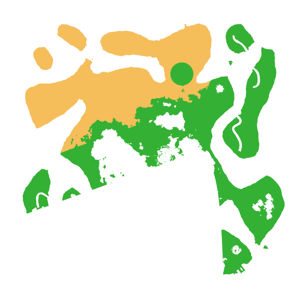 Biome Rust Map: Procedural Map, Size: 3500, Seed: 3999192