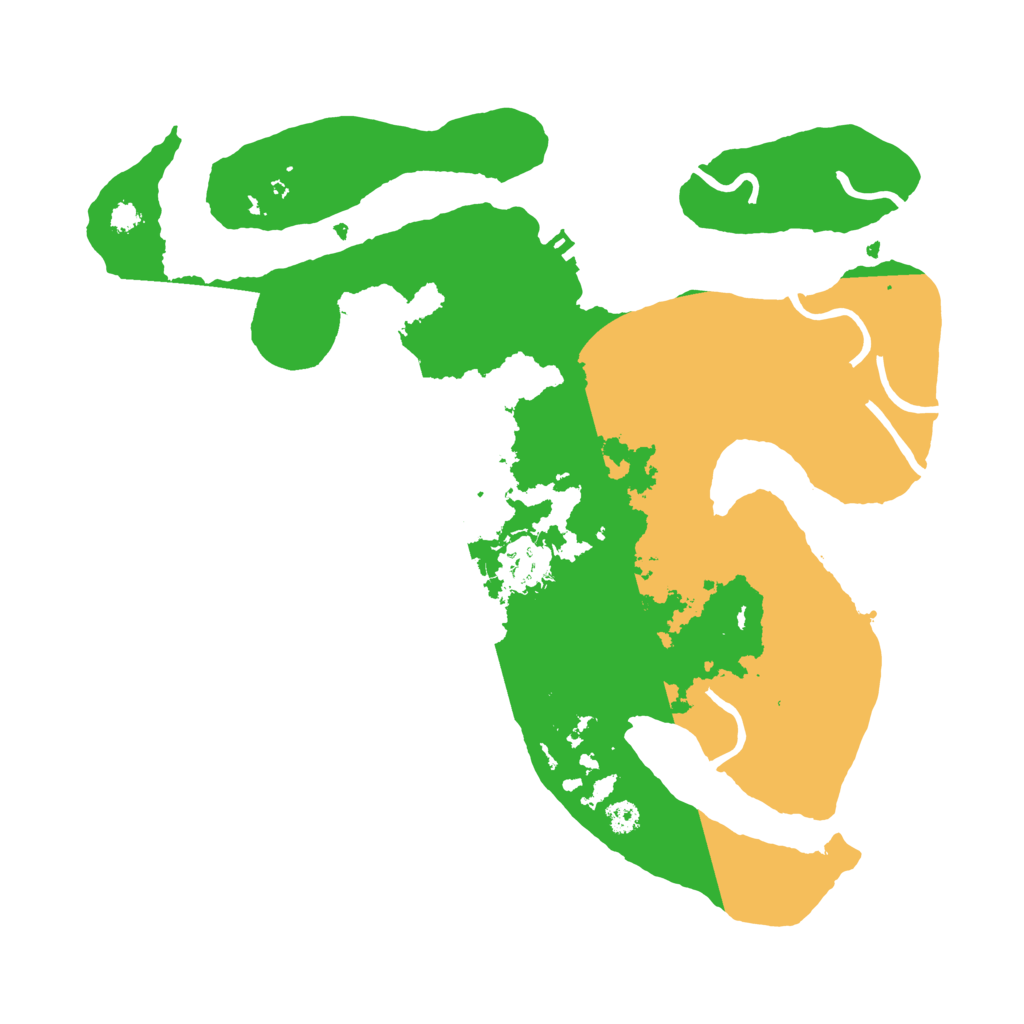 Biome Rust Map: Procedural Map, Size: 3200, Seed: 63959888