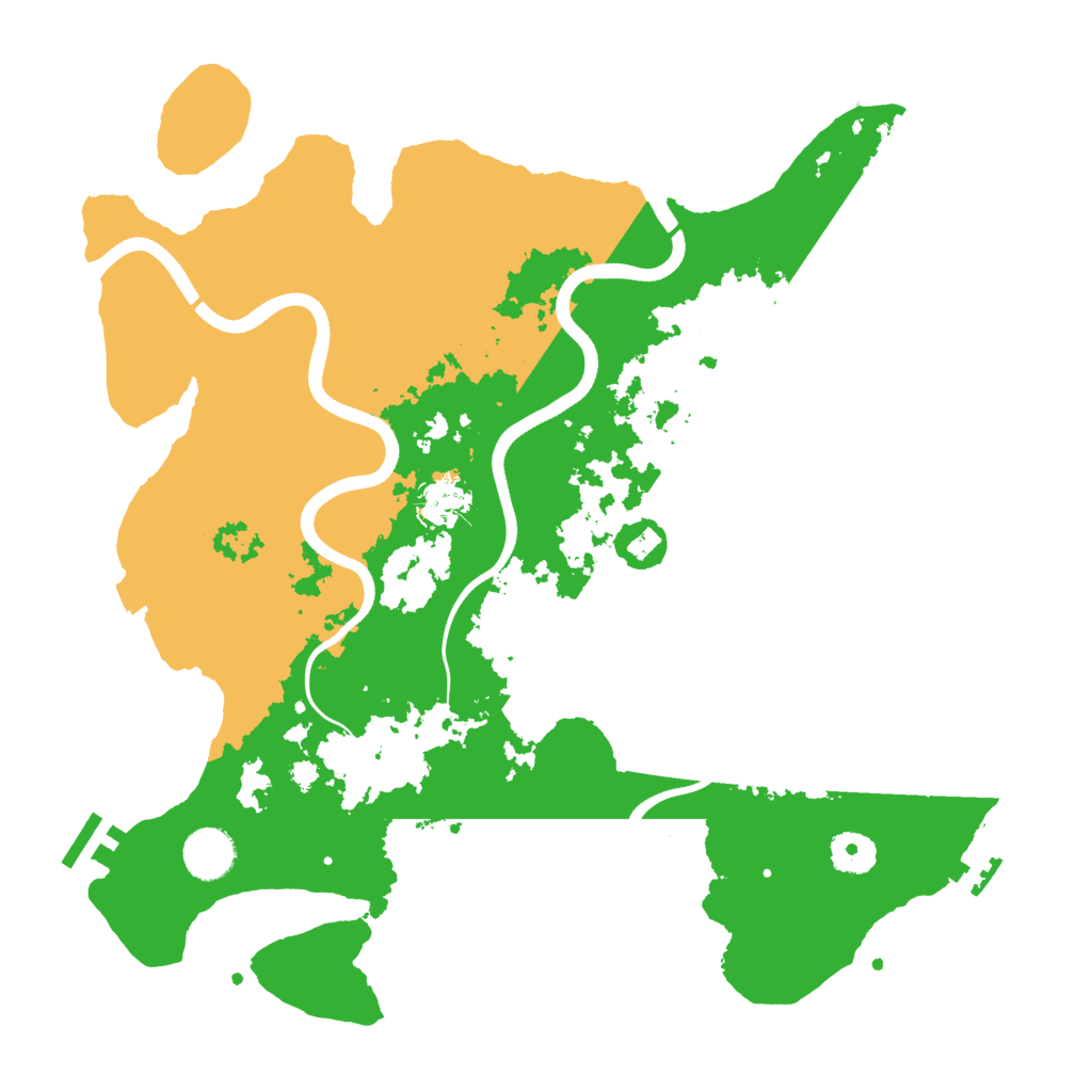Biome Rust Map: Procedural Map, Size: 3700, Seed: 743866