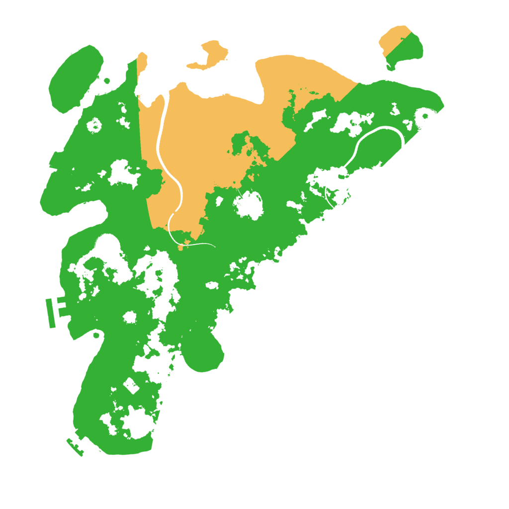 Biome Rust Map: Procedural Map, Size: 3500, Seed: 3211841