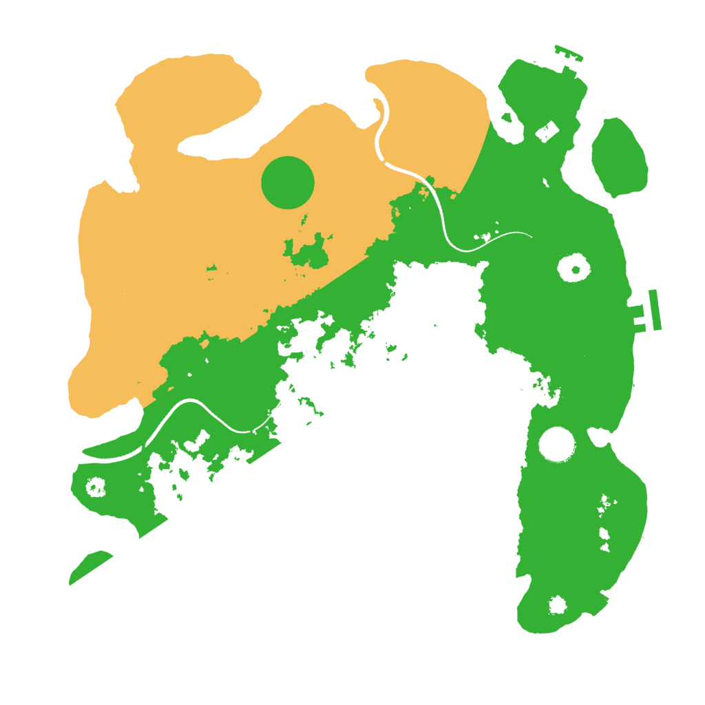 Biome Rust Map: Procedural Map, Size: 3500, Seed: 333262925