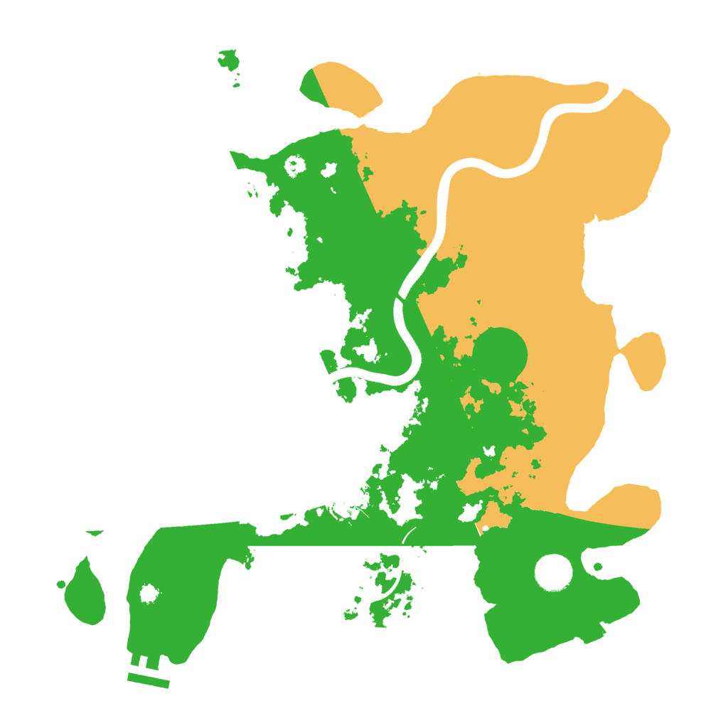 Biome Rust Map: Procedural Map, Size: 3500, Seed: 528127